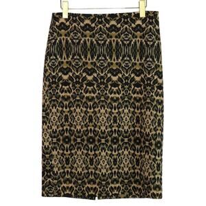 New York & Company Cheetah Pattern Animal Print High Rise Pencil Skirt Size 10